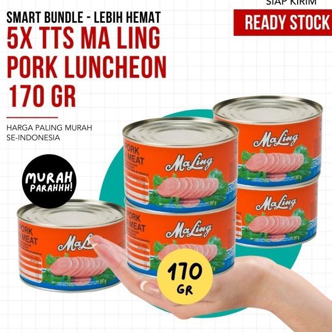 

[COD] (SIAP GROSIR) LEBIH HEMAT - 5X TTS Ma Ling Pork Luncheon - 170gr [COD]