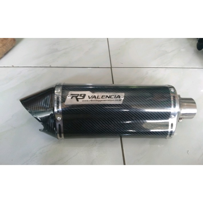 Knalpot R9 Valencia CBR 150, VIXION, VIXION R, Satria Fu, R15 V3, R15 V2, Byson, Verza, GSX 150R