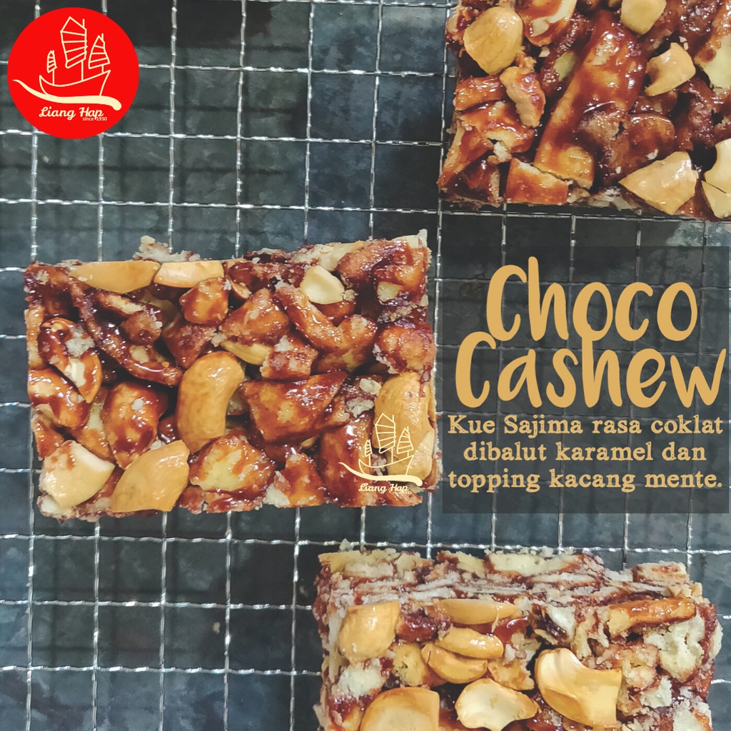 20 pcs Kue Jipang Sajima BUTTER ALMOND dan CHOCO CASHEW |Oleh Oleh khas Hongkong |Sachima |Sagima