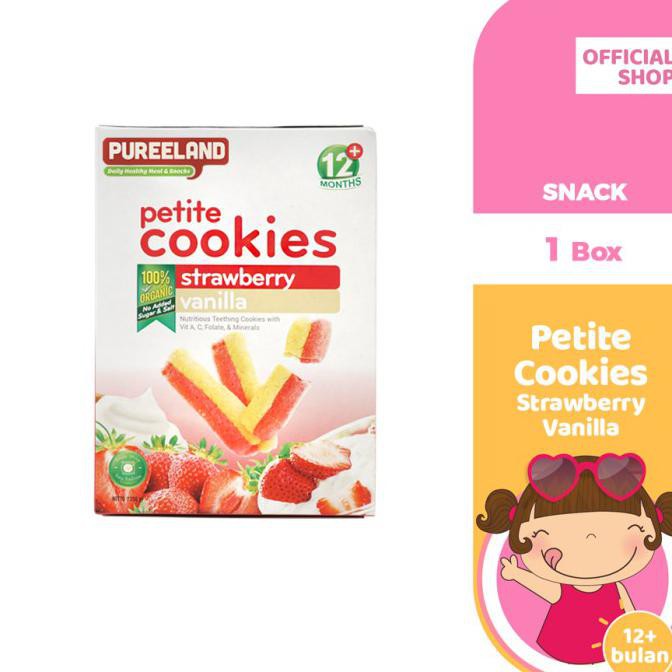 Sale Pureeland Baby Cookies Strawberry Vanilla / Mpasi Bayi Organik