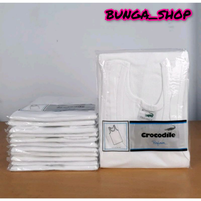 SINGLET CROCODILE PUTIH 801V ORIGINAL / Singlet Pria Crocodile