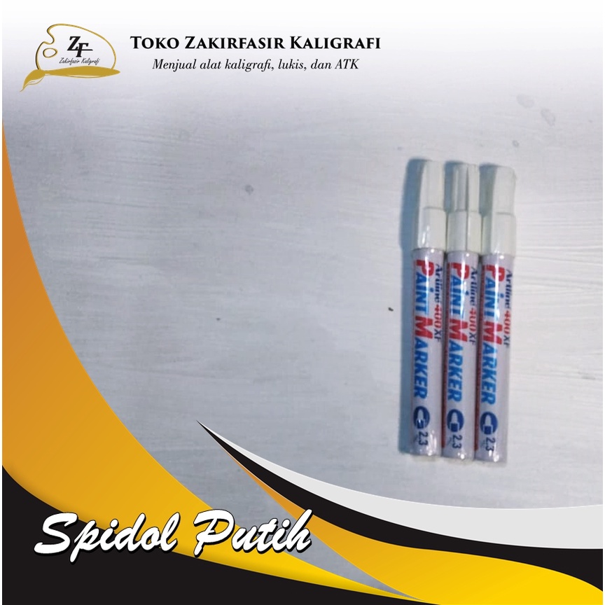 

SPIDOL CAT /PAINT MARKER PERMANEN PUTIH/BLANCO 2.3mm/ARTLINE] PAINT MARKER | SPIDOL BAN 400 XF PUTIH | WHITE