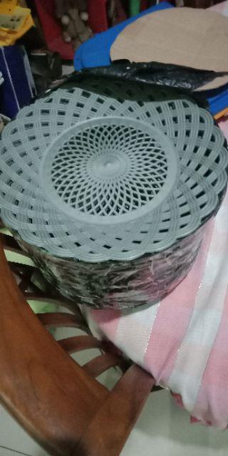 Piring Plastik Rotan Ceper(tanyakan Stok Sblm Membayar)