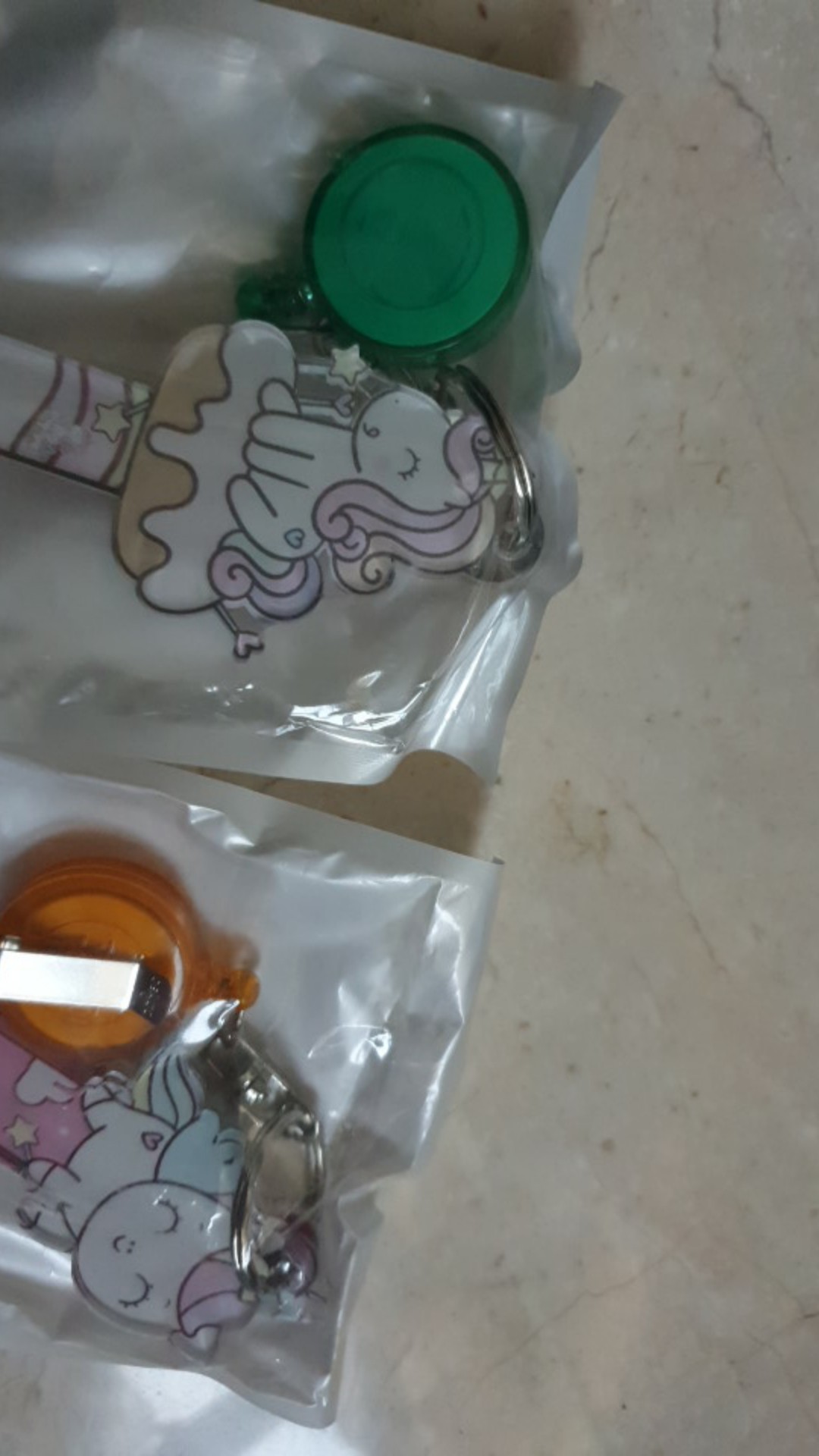 Cofing Custom Nama Corona Finger Aclyric Tebal Shield Covid New Normal Printing Karakter Unicorn