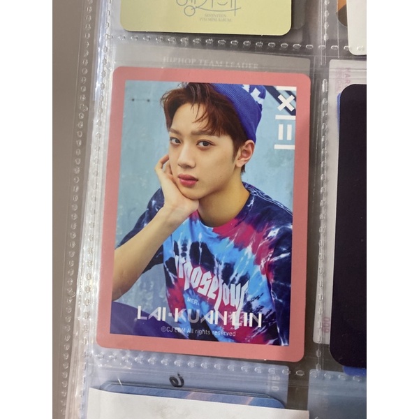 photocard pc wanna one guanlin to be one pink ver