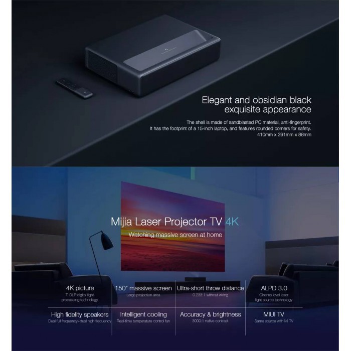 Mijia 4K Laser Projector 150&quot; Global Version