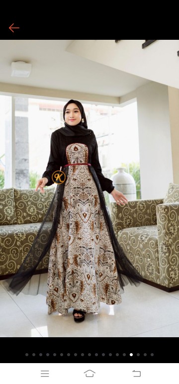 Baju Batik Couple Baju Kondangan Couple Tiara Original Batik Karyaku Pekalongan