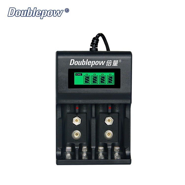 DOUBLEPOW Charger Baterai 1.2V &amp; 9V NI-MH NI-CD Lithium - DP-UK95 - Black