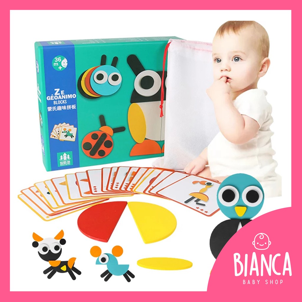 BIANCA - Puzzle Edukasi Bentuk dan Hewan