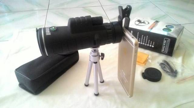 Teropong - Telescope Bushnell 40x60 Plus Tripod &amp; Kompas - Full Set