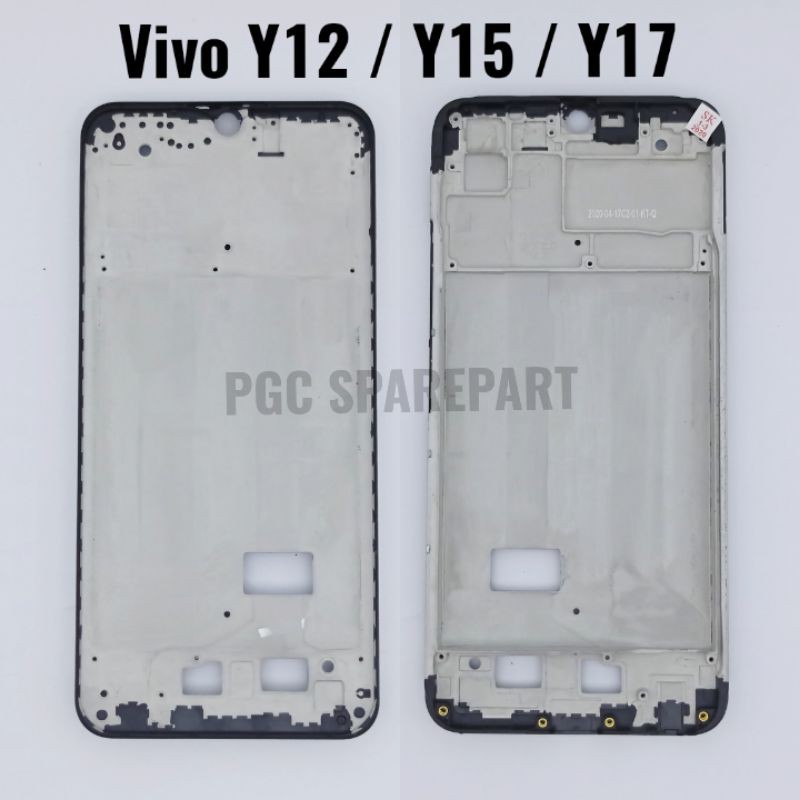 Original Frame Tulang Tengah Vivo Y12 / Y15 / Y17 - Bezzel Bejel Bezel Tempat Dudukan LCD & Mesin
