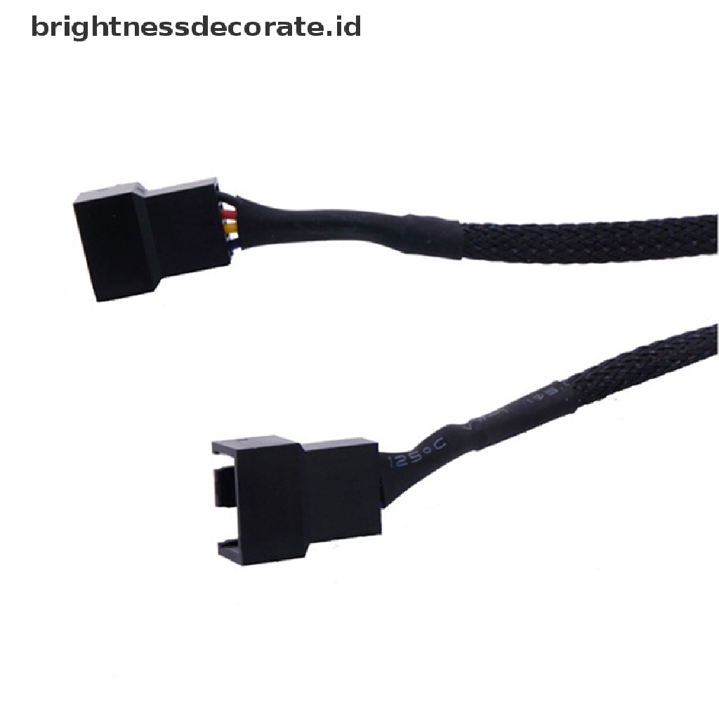 Kabel Ekstension Splitter Kipas Komputer 2 Arah Pwm 4pin / 3pin 27cm Bahan Tembaga