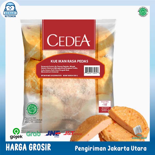 CEDEA KUE IKAN RASA PEDAS 500 GRAM