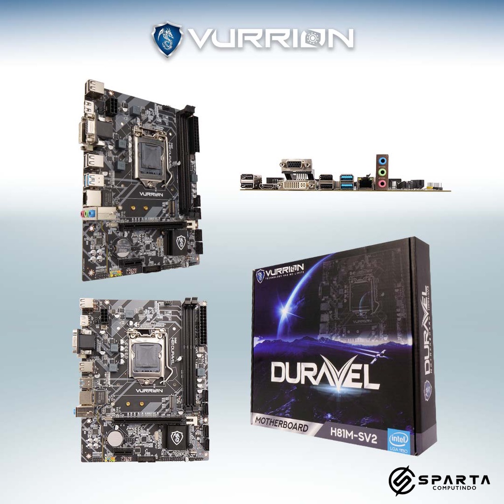 Motherboard Vurrion Duravel H81M SV2 New Garansi Resmi