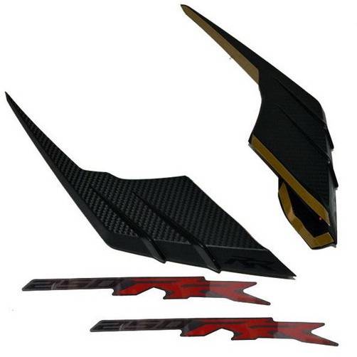 AERO FIN CBR250RR 64391-K64-K00 BLACK GLOSSY HITAM DAN RED MERAH DOFF AKSESORIS FAIRING WINGLET CBR