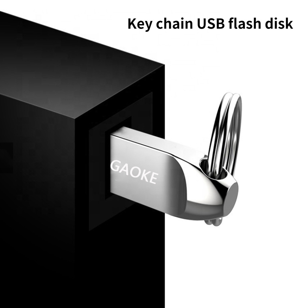 Huluboy Flashdisk USB 3.0 1TB 2TB Kecepatan Tinggi Anti Air Bahan Metal Untuk AUGAOKE U Disk