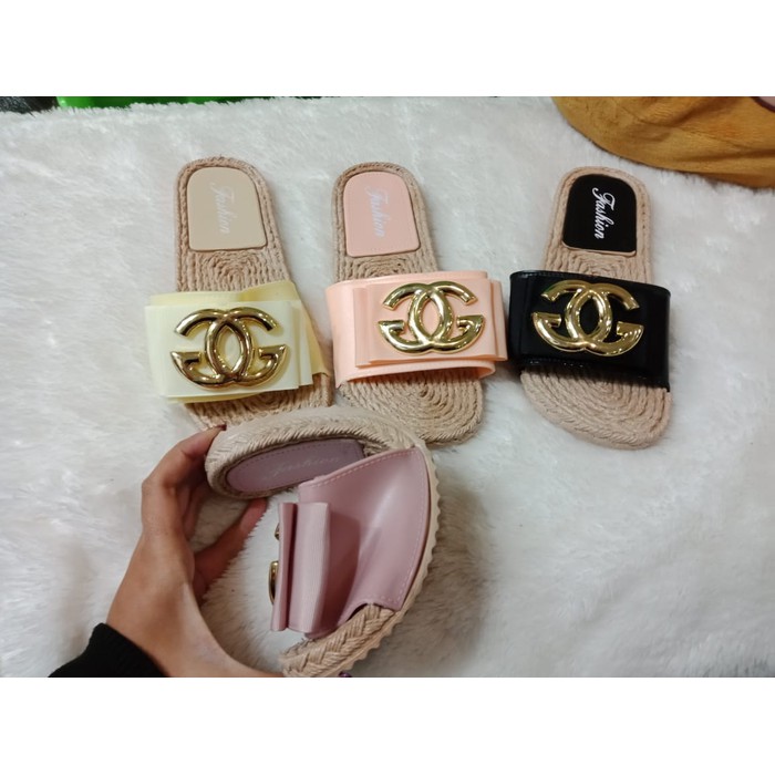 Jual Sandal Slop Channel Anyam Lentur Murah