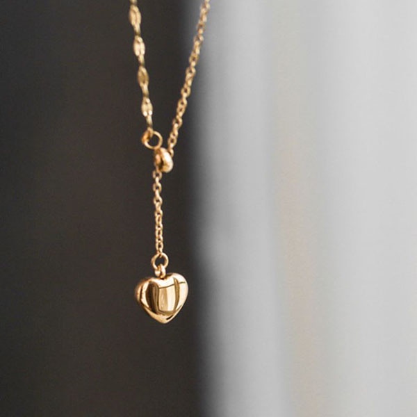 kalung hati simple love fashion necklace (3g4) jka238