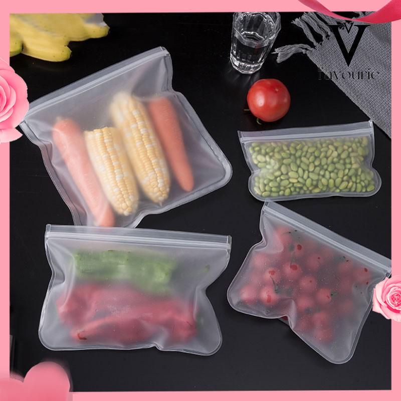 [COD]Tas Kemasan Ziplock Plastik Pengawetan Makanan EVA Frosted Sealed Bag Tas Ritsleting PVC-FA