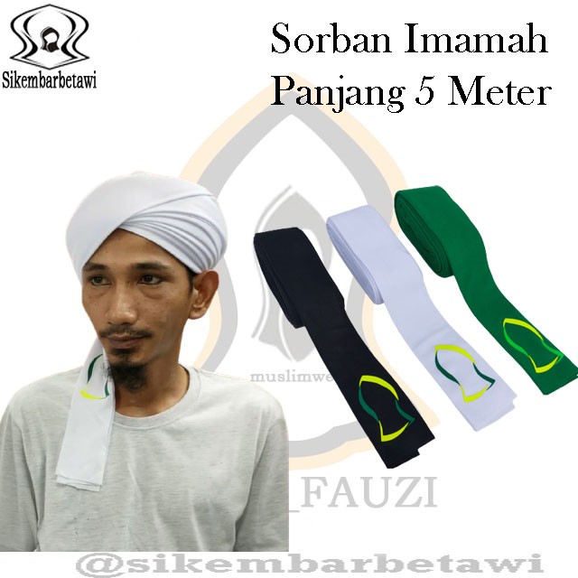 SORBAN IMAMAH PANJANG 5 METER IMAMAH PUTIH 3 METER IMAMAH 3 METERTERMURAH SORBAN IMAMAH PANJANG 3 ME
