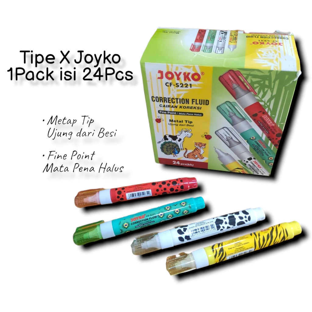 

Tipe X Joyko Karakter Animal Cairan Korektor