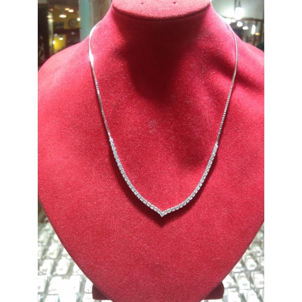 kalung aurel mata zircon Perak s925