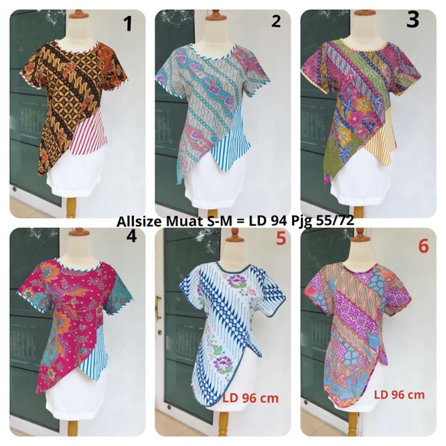 Blouse Batik Asimetris