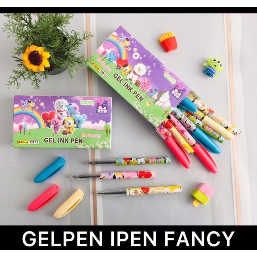 

LJK SHOP - PULPEN GEL INK PEN BT21 SP-8088 0.5MM , MURAH