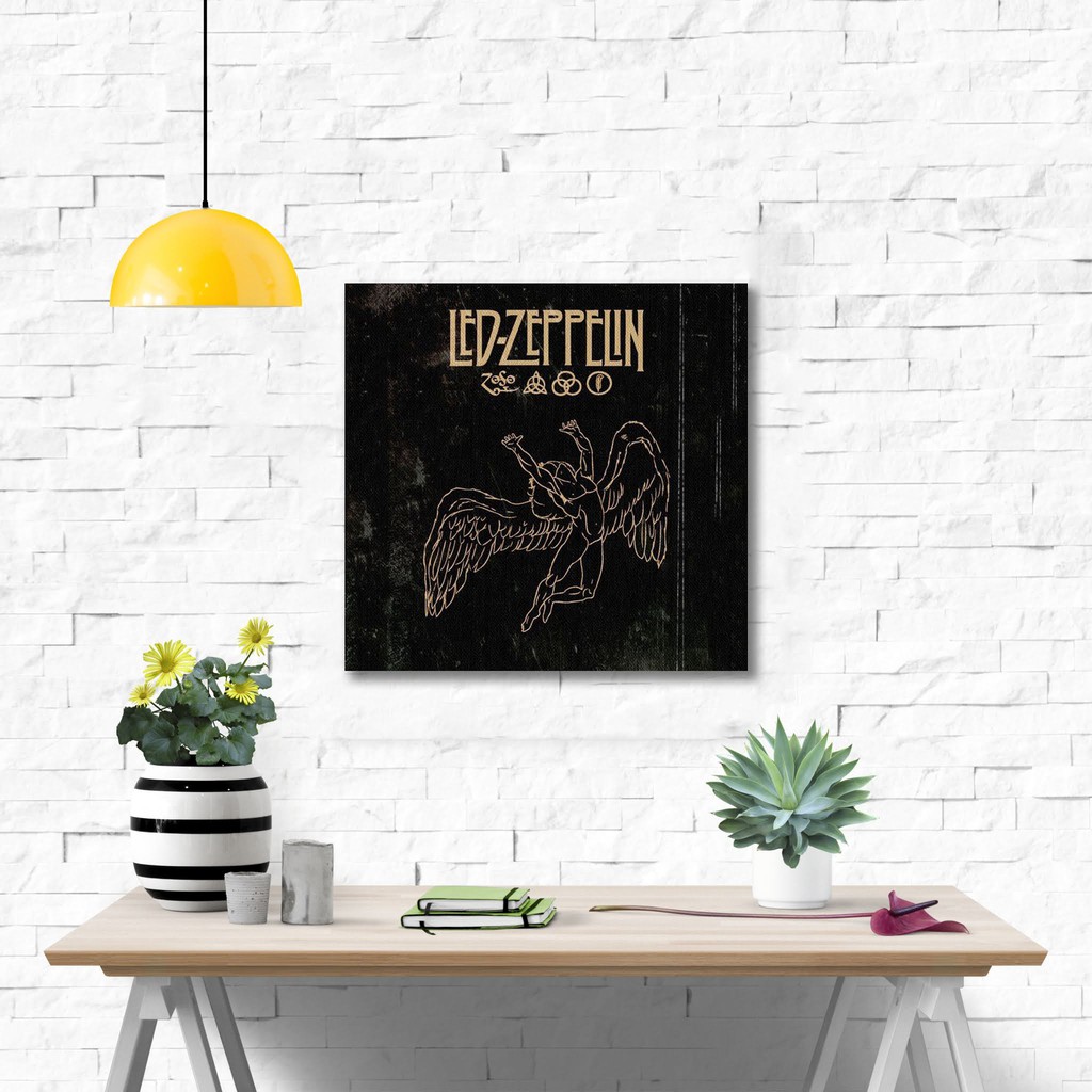 Poster kayu hiasan dinding - LED-ZEPPELIN