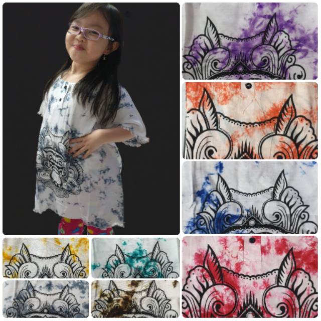 Balihai BH 01 baju barong katun dasar putih ukuran L ABG.