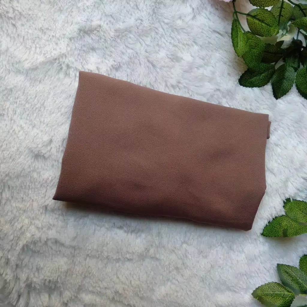 Bergo Anak Bayi Maryam Diamond Jilbab Kerudung size 0-1 th-Coklat Pramuka