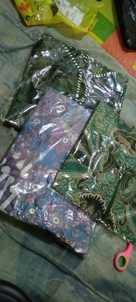 Kenongo Batik Atasan - Batik Wanita Risna Hrb026 Blus Batik Exsclusive Solo M L Xl Xxl Bd 084