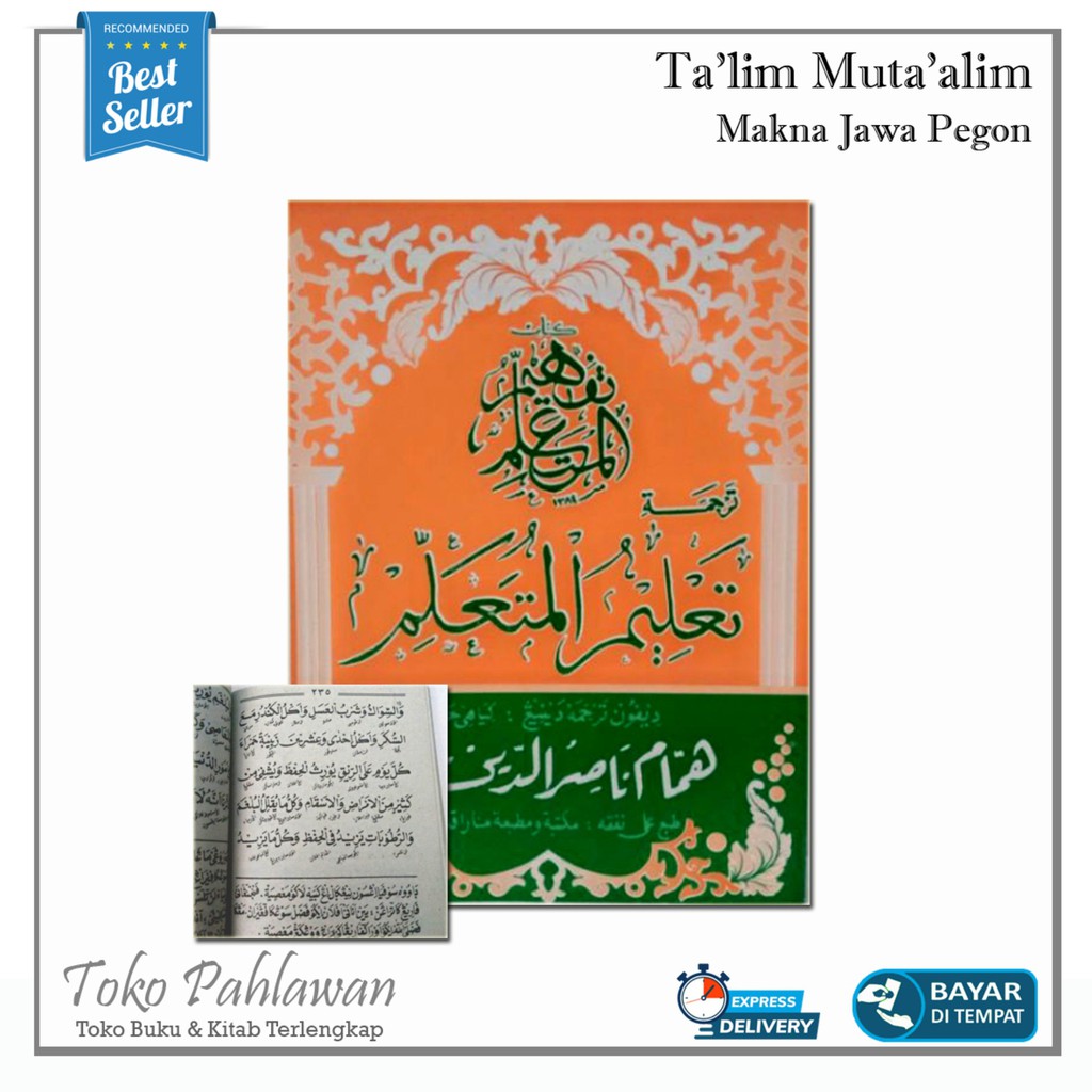 Kitab Ta'lim Muta'alim Lengkap Makna Jawa Pegon Terjemah dan Penjelasannya