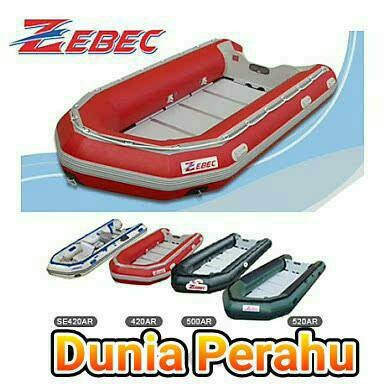 perahu karet zebec kapasitas 6 orang type 380 armada