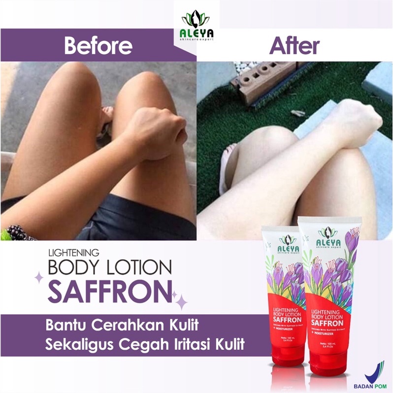 Lotion Pemutih Badan Hb Saffron Aleya Hb Whitening Pemutih Bpom Pemutih Ampuh Lotion Dosting Bpom