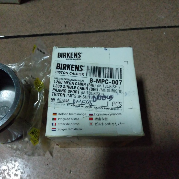 piston caliper / piston kaliper / rem mitsubishi L200 mega cabin / caliper mitsubishi L200 mega cabi