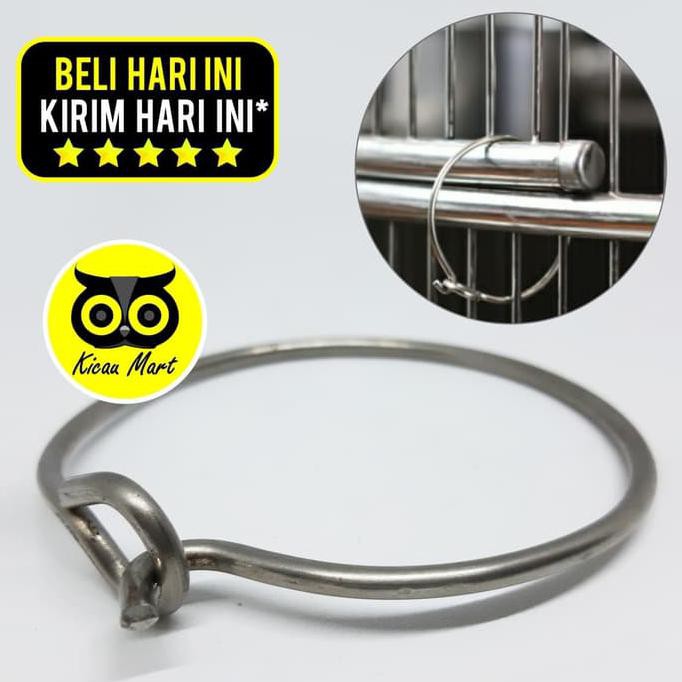 Jual Ready Oke Gelang Tantin Kunci Besi Gembok Pengaman Pintu Sangkar