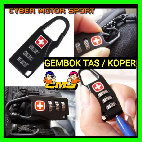Gembok koper tas pasword angka. gembok kunci koper . gembok kunci tas