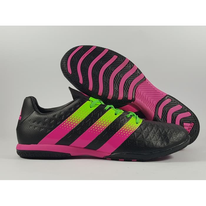 Jual Sepatu Futsal Adidas Ace 16 3 Black IC Replika Impor Berkualitas