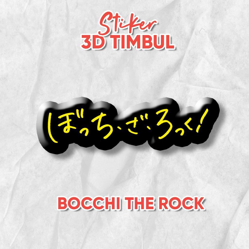 

Stiker Emblem 3D Bocchi the rock logo / Stiker Anime Gaming Resin