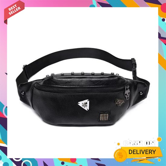 [Best Seller] Waistbag Tas Selempang Pria Wanita | Pinggang Punggung Anti Air Waterproof Import 2020