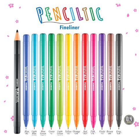 

STATIONERY HAUL- Penciltic Fineliner Pen/Pulpen/Bulpen 0.4mm Satuan