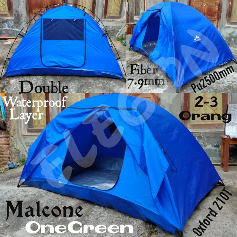 TERMURAH Cover Layer Tenda 2-3 ORANG Malcone One Green BONUS 1 KANTONG FRAME | BUKA TERMASUK TENDANY