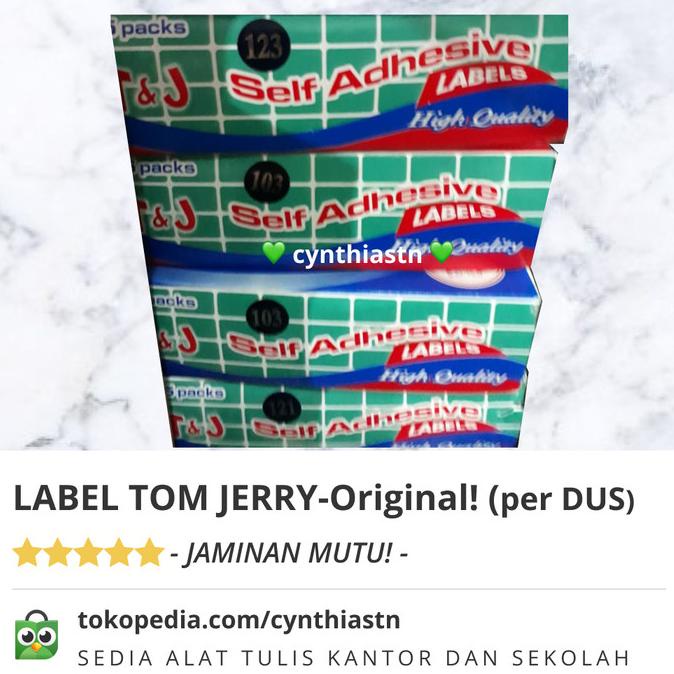 

Label Tom Jerry -Original! (Dus-An) Terbaru