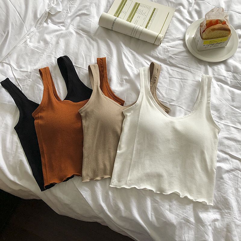 [ LINGERIE MASTER ] - (B-48) Tank Top Wanita Korean Style Fashion Tanktop Woman Basic-2