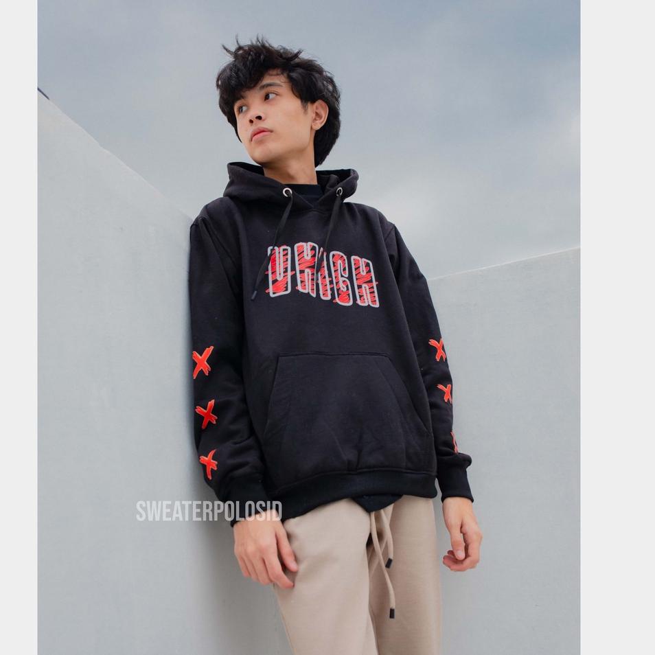 Harga TERMURAAH.. SWEATERPOLOSID x BTR — Hoodie Jumper Uhigh Doodle Size M-XXL