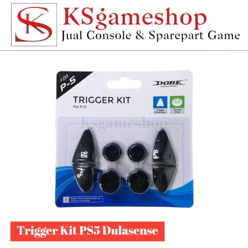 DOBE Trigger Kit Stik PS5 Dulasense Thumb Grip 8in1