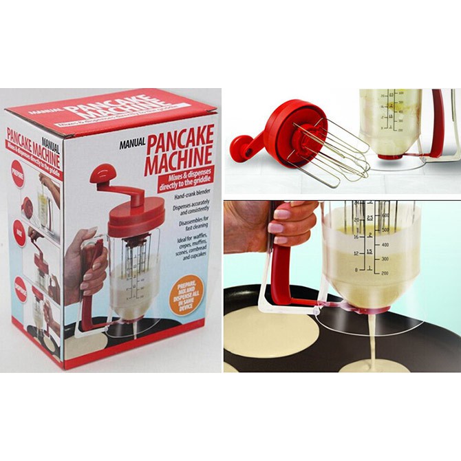 Alat pengaduk adonan kue - mixer & dispenser MANUAL PANCAKE MACHINE
