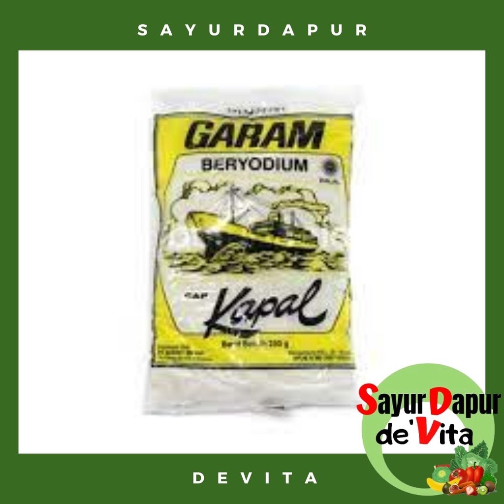 Garam Beryodium Cap Kapal 250 gram