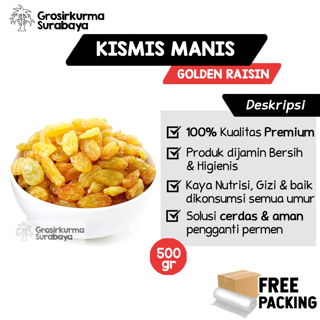Kismis Premium 250gr Rasa Asam Manis Oranye Camilan Snack Sehat Untuk Semua Umur Oleh oleh Haji Umroh